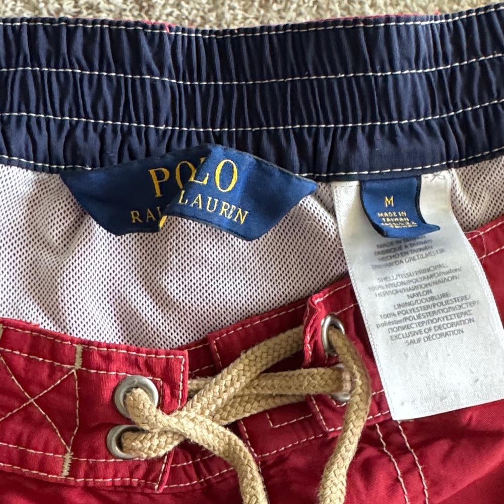 Polo by Ralph Lauren Red and Navy Board Shorts
